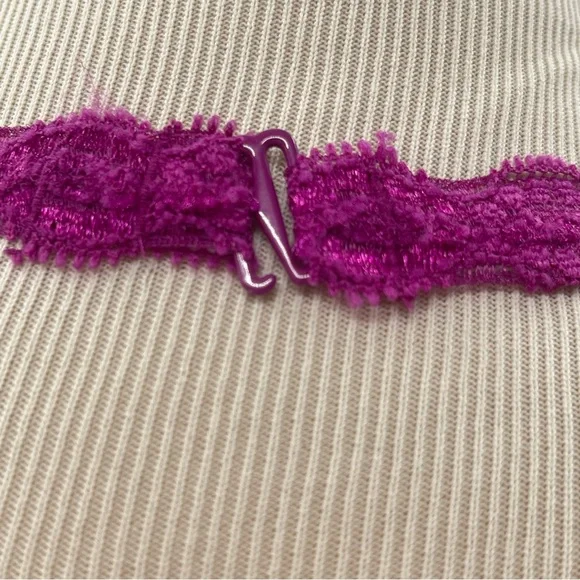 Victoria’s Secret Purple Lace Semi Sheer Mesh Halter Style Nighty Size Large Y2K - Picture 8 of 11